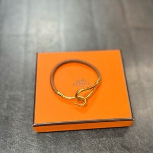 Hermes Gold and Brown Bracelet